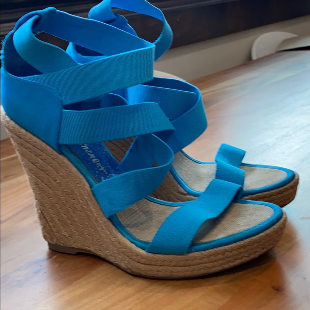 Jean-Michel Cazabat wedge espadrilles sz 8 or 38